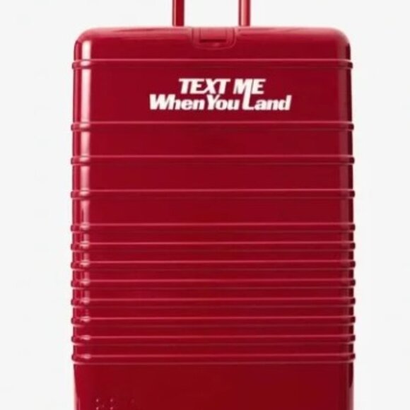 New Beis Text Me When you Land Red Lonely Ghost Large Check-In  Limited Edition - Picture 2 of 6